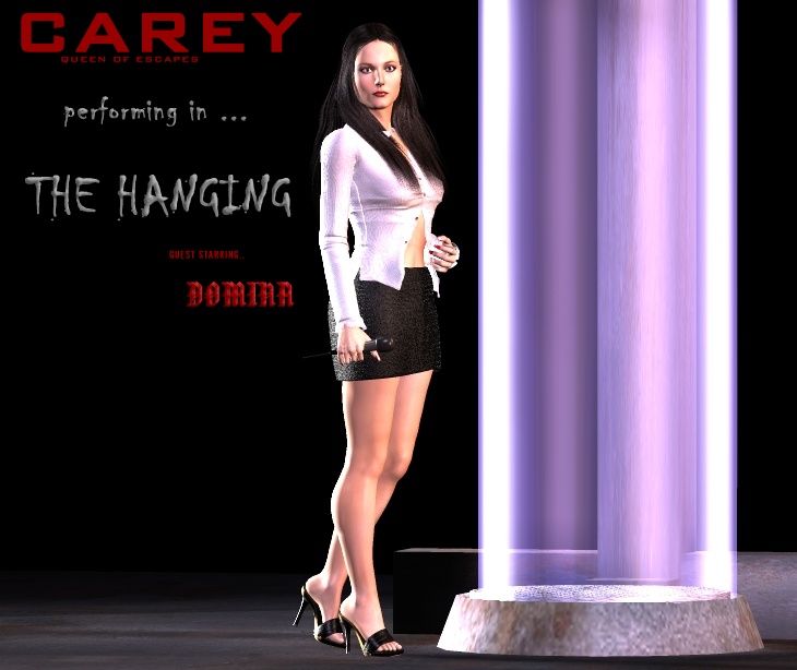 performing in The Hanging [2020, Carey Queen of Escapes, Artdude41, 3D porn comic, Carey Queen of Escapes]