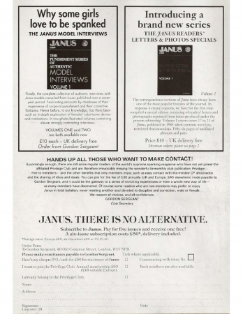 New Janus 097 [New Janus, Corporal Punishment, Classic BDSM magazine, Bdsm magazines,  Spanking]