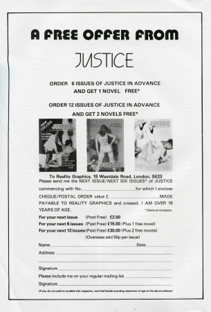 Justice 2.19 [Justice, Classic BDSM magazine,  Spanking, Corporal Punishment, Bdsm magazines]