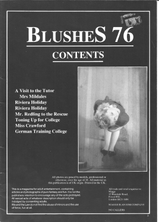 Blushes 76 [Blushes, Corporal Punishment, Bdsm magazines,  Spanking, Classic BDSM magazine]