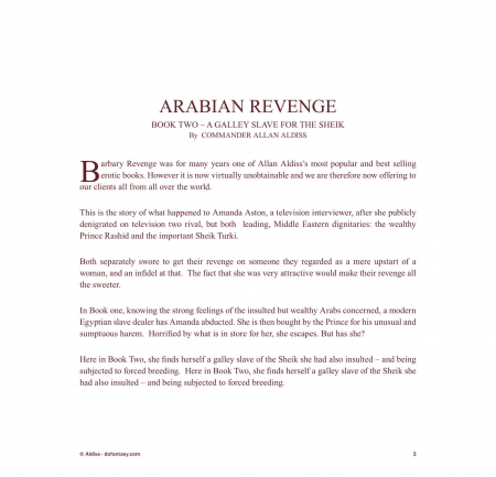 Novel Collection - Allan Aldiss - Arabian Revenge 2 - A galley Slave for the Sheik [dofantasy, Rape, Drawing, Execution, Torture]
