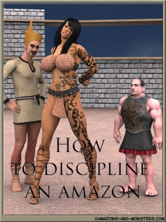 How to discipline an amazon [ Amazons-and-Monsters, Big tits, Domination, Monsters, 3DCG]