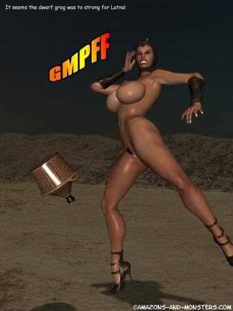 Desert of Brea [ Amazons-and-Monsters, Domination, Big tits, 3DCG, Pregnant]