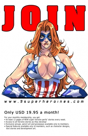 9 Super Heroines - The Magazine 1 [BDSM Fan Comics, english Porn Comix, Porn Comic, Torture, Sado-Maso]