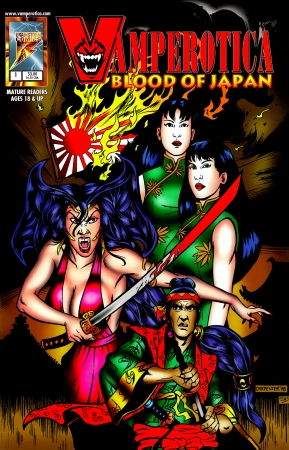 Vamperotica - Blood Of Japan 001 (1999) [Brainstorm Comics, Dildo, Oral, Orgy, Big Boobs]