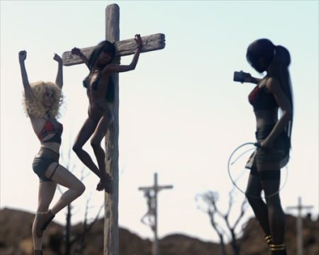 Evilmercenary - Artwork - Crucifixion [Evilmercenary, anal, bondage, evilmercenary, male domination]