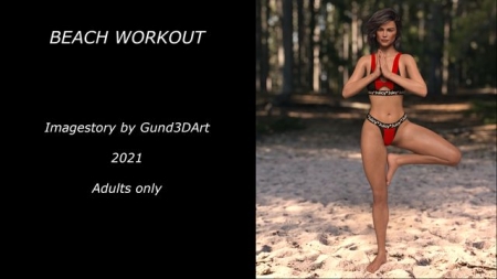 Gun3DArt - Beach Workout [Gun3DArt, blowjob, anal, sport girl, gun3dart]