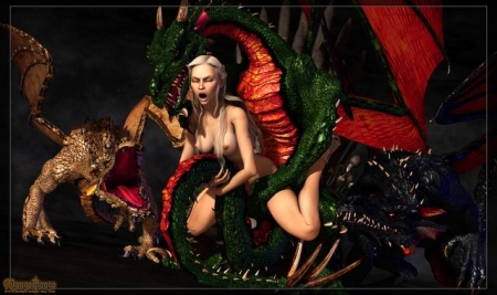 Daenerys  Games of Thrones -daenerys targaryen (Extreme Comics) [mongo bongo, blonde, big dick, big cock, dragon]