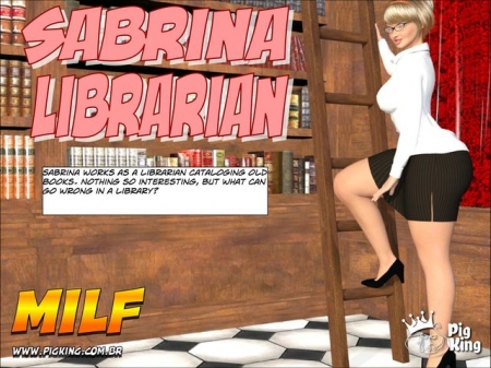 Sabrina librarion (Extreme Comics) [pigking, big boobs, cum inside, library, pig king]