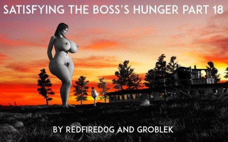 RedFireDog - Satisfying The Boss Hunger 19 [RedFireDog, giantess, unbirth, breast expansion, ass expansion]