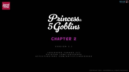 Jared999d - Princess and 5 Goblins 2 [Jared999d, fantasy, goblin, 3d porn comic, impregnation]