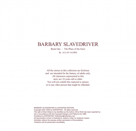 Novel Collection - Allan Aldiss - Barbary Slavedriver