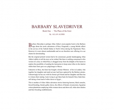 Novel Collection - Allan Aldiss - Barbary Slavedriver