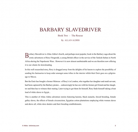 Novel Collection - Allan Aldiss - Barbary Slavedriver 2