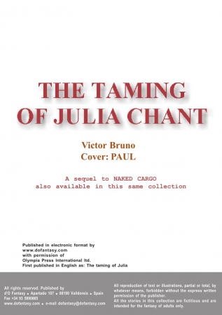 Novel Collection - Victor Bruno - The Taming Of Julia Chant