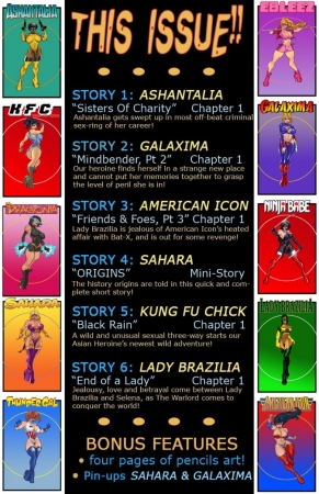 9 Super Heroines - The Magazine 1