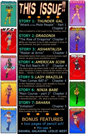 9 Super Heroines - The Magazine 10
