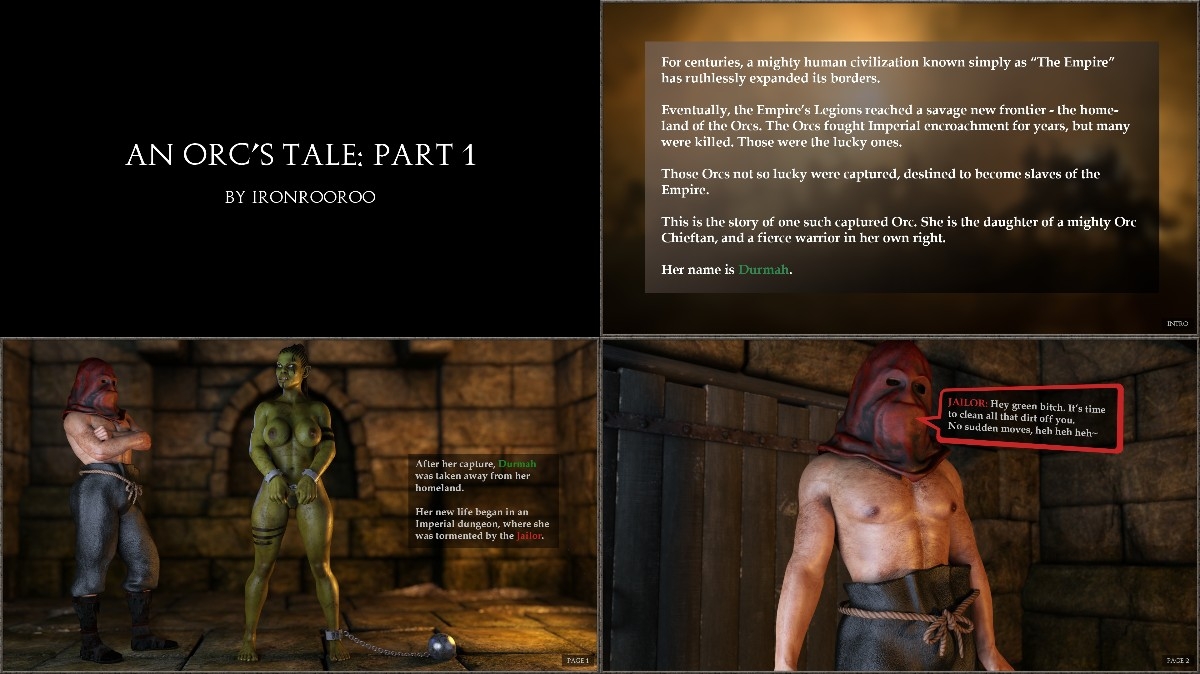 IronRooRoo - An Orc's Tale - Part 1 new bdsm comics
