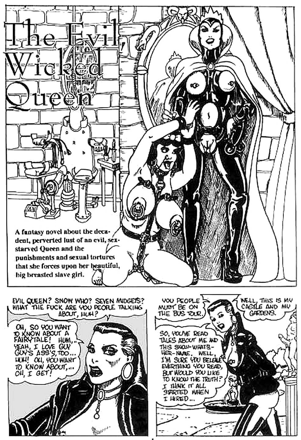 Evil W Queen new bdsm comics