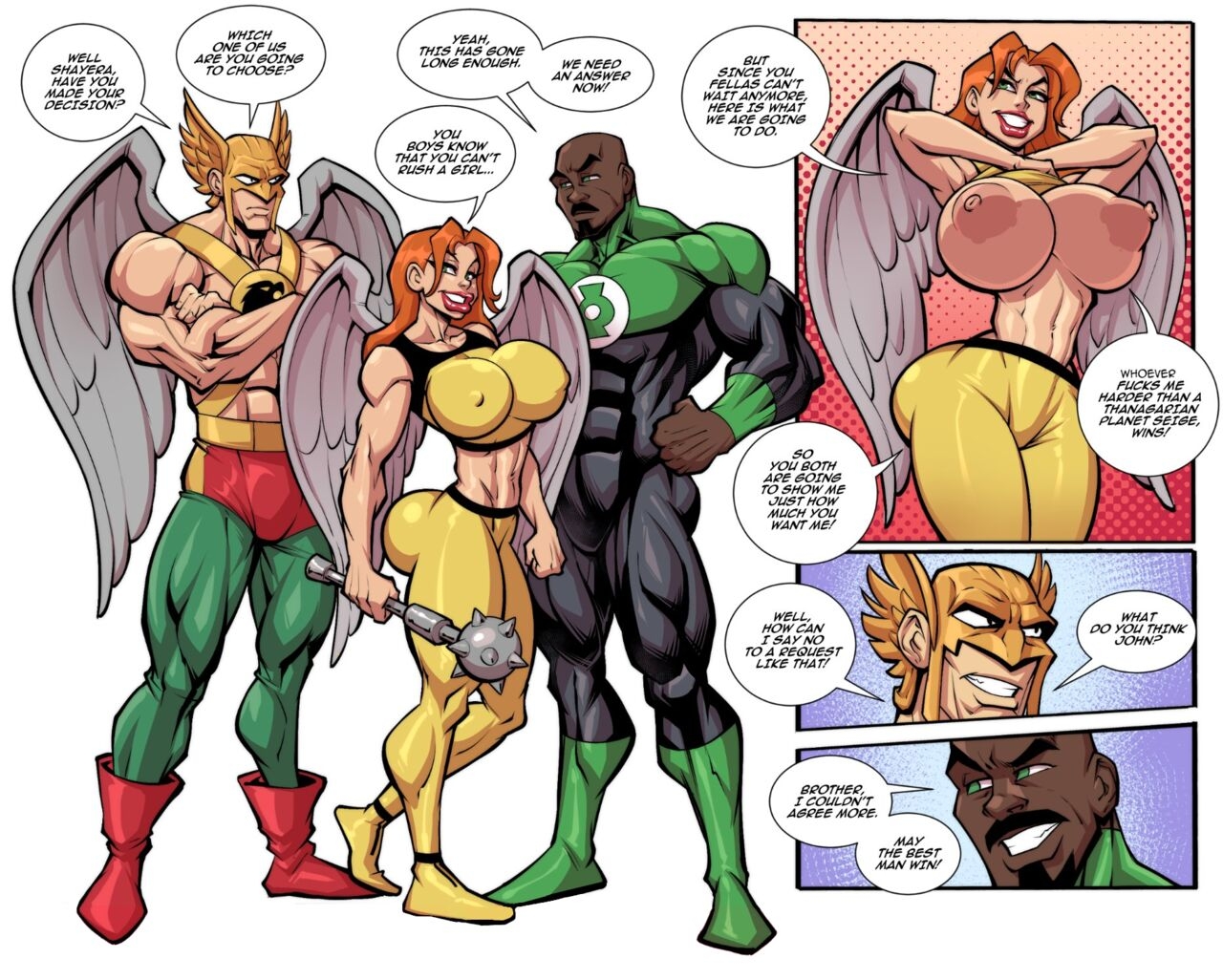 Fontez - Hawkgirl's Decision (Justice League) [extreme sadism porn comics]