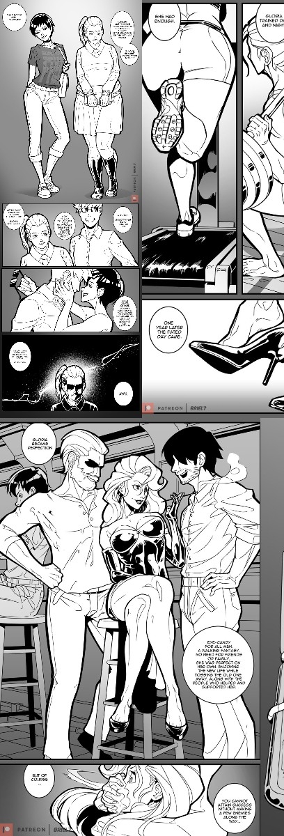 Briel7 Artwork -BLACK AND WHITEr -GLORIA [extreme sadism porn comics]