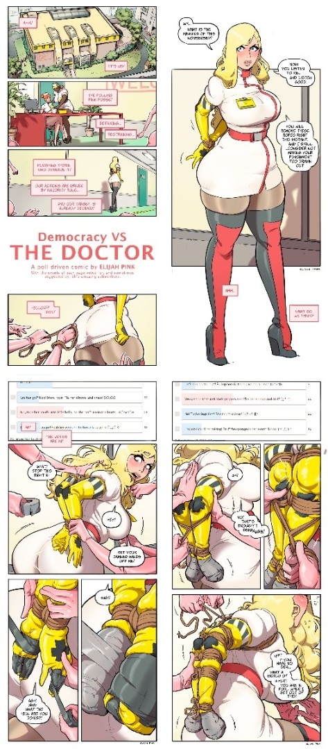 Elijah Pink - Democracy Vs  The Doctor [extreme sadism porn comics]