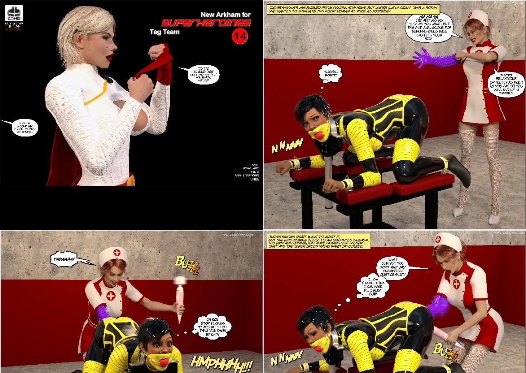 New Arkham For Superheroines 14 Tag Team [extreme sadism porn comics]