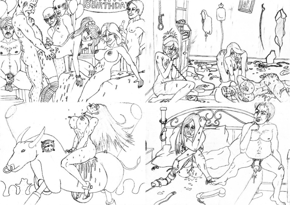 Blackheart BDSM Artwork - devils coloring book Blackheart BDSM Artwork - devils coloring book