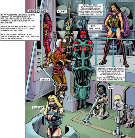 Superheroine bondage Laboratory issue 01