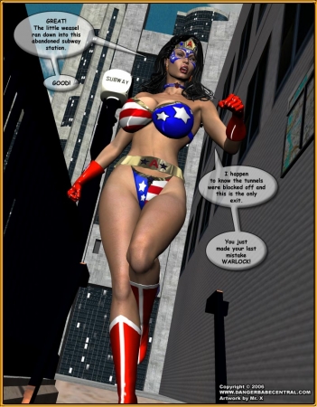 Ms  Americana vs  Warlock the Vegan Magician