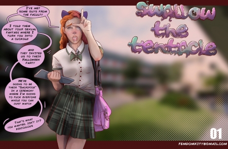 Femdom Kitty - Swallow the tentacle