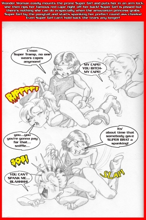WOFS FetishCatfight WonderWomanVsSuperGirl