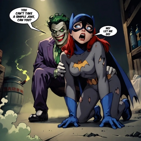 Electrickink - Batgirl and The Joker