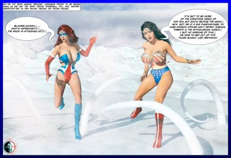 Blunder Woman and Lady Britannia Saving Christmas - Issue 07