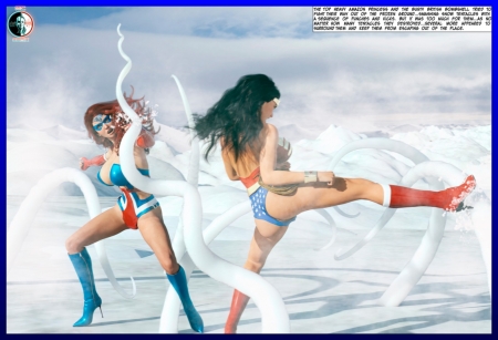 Blunder Woman and Lady Britannia Saving Christmas - Issue 07