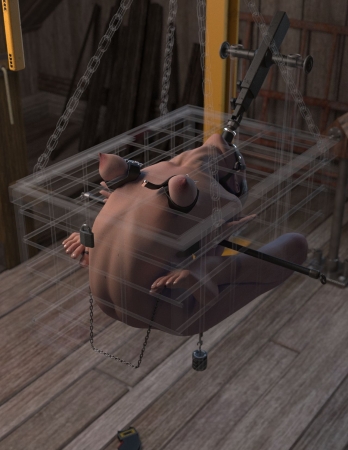 [A B Dearheart] Tight Backbend Punishment Cage