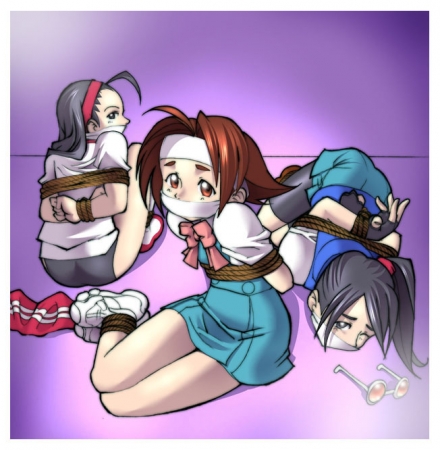 Multiple-girl bondage 02